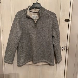 Orvis 1/4 zip fleece sweater
